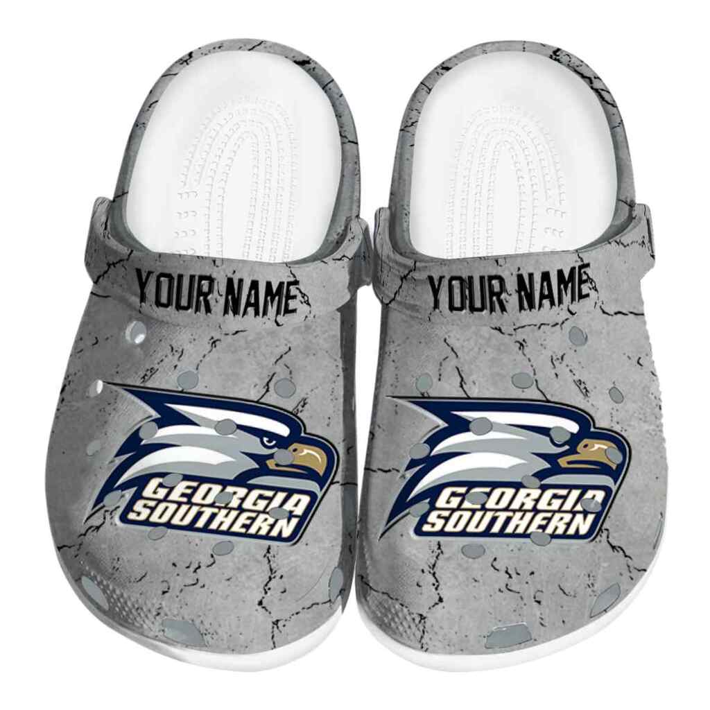 Customized Georgia Southern Eagles Cracked Texture ClogTVC1801781