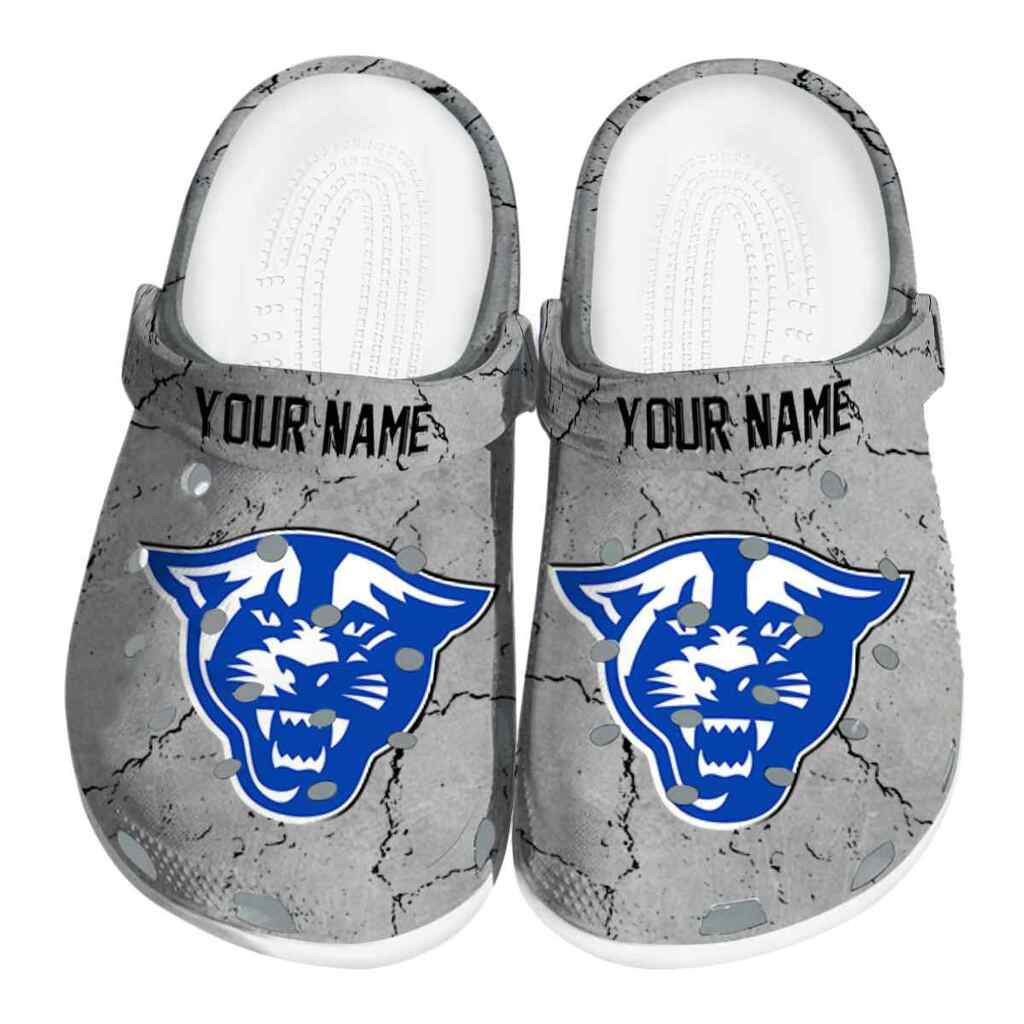 Customized Georgia State Panthers Cracked Texture ClogTVC1801781