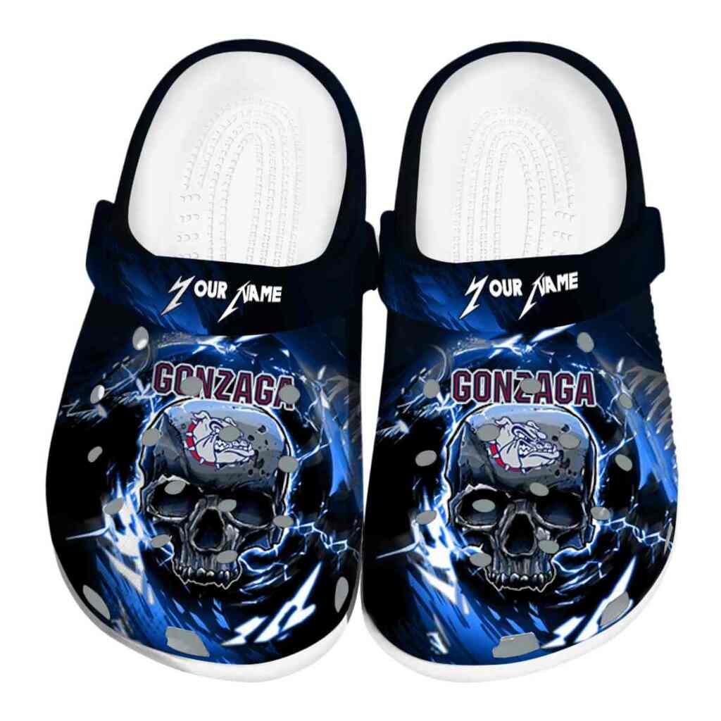 Customized Gonzaga Bulldogs Gothic Skull ClogTVC1801816
