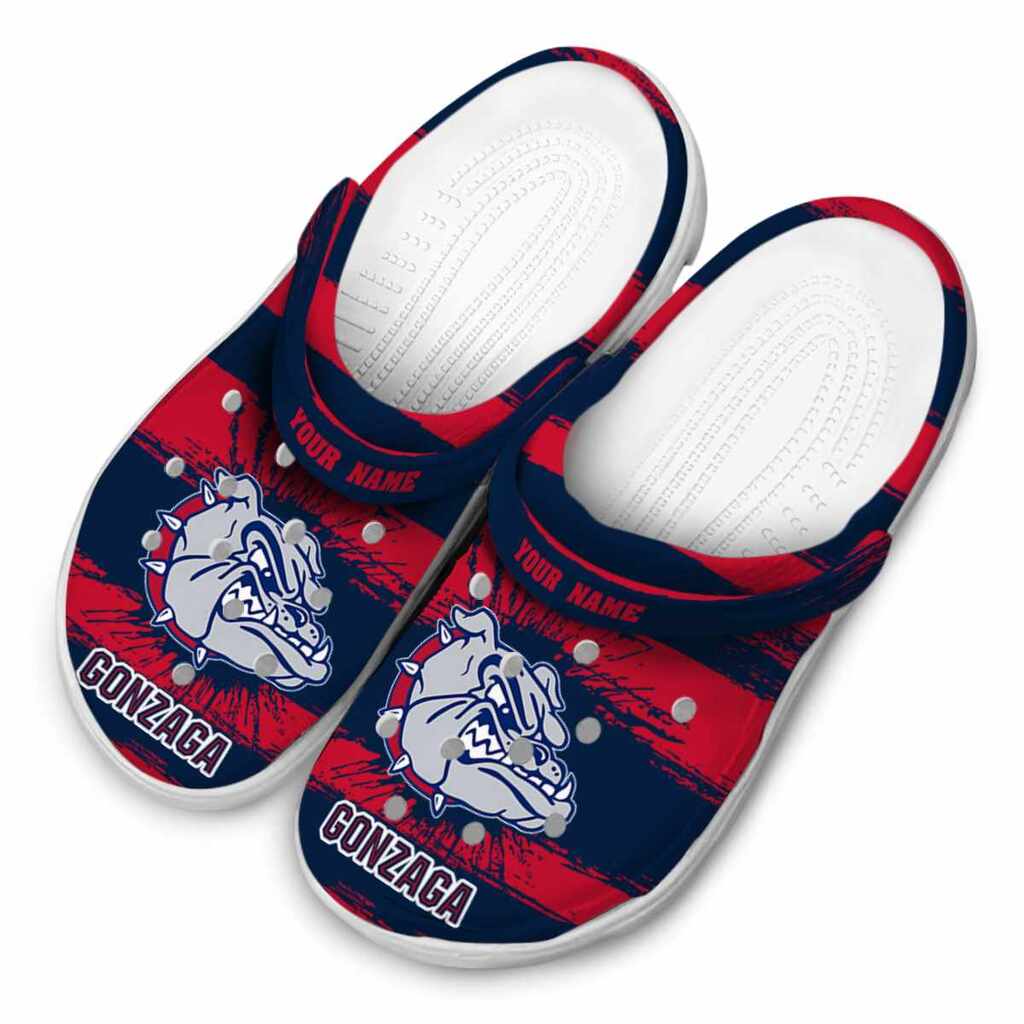 Customized Gonzaga Bulldogs Paint Splatter Graphics ClogTVC1801720 - Image 4