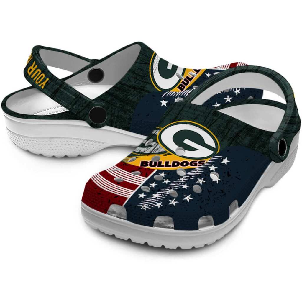 Customized Green Bay Packers Star-Spangled Side Pattern ClogTVC1801142 - Image 3