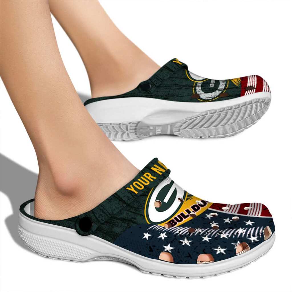 Customized Green Bay Packers Star-Spangled Side Pattern ClogTVC1801142 - Image 2