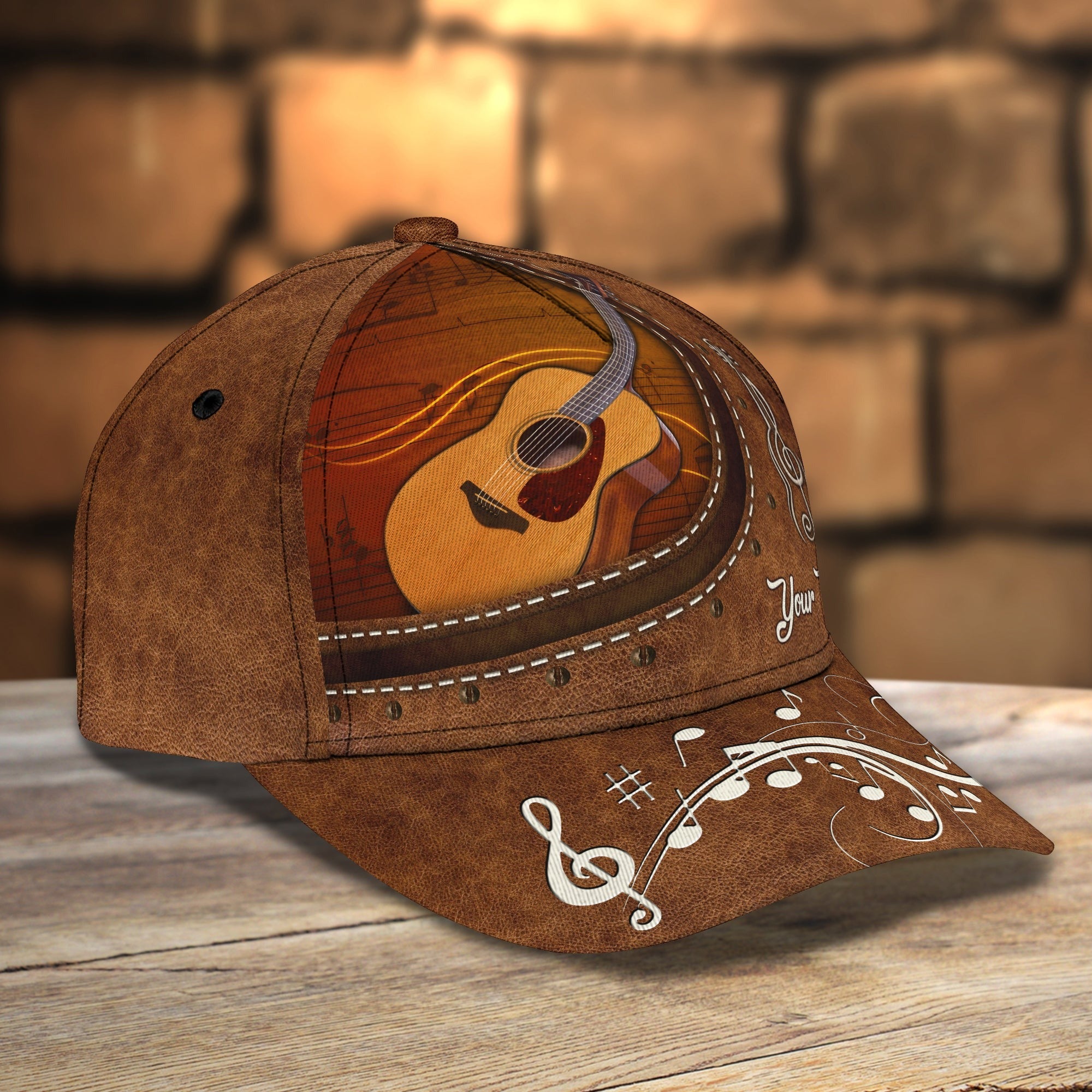 Customized Guitar Classic Baseball 3D Cap For Guitarist, Lord Of The String All Over Print Guitar Cap Hat Trucker Hats Custom Hats Gifts For Men & Women