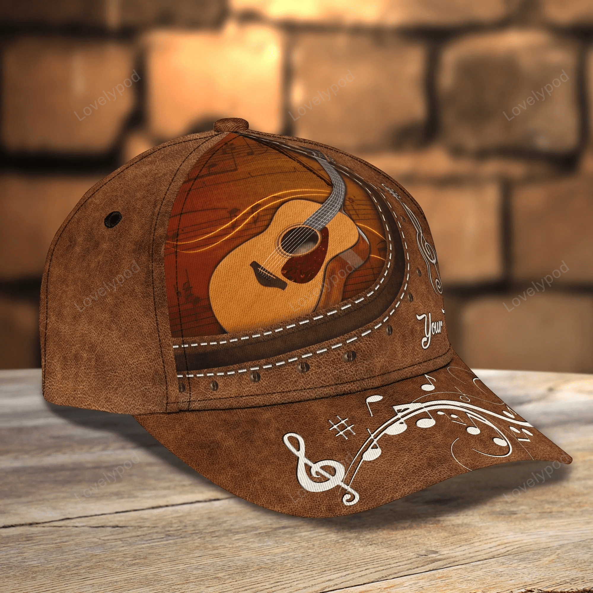 Customized Guitar Classic Baseball 3D Cap For Guitarist, Lord Of The String All Over Print Guitar Cap Hat Trucker Hats Custom Hats Gifts For Men & Women