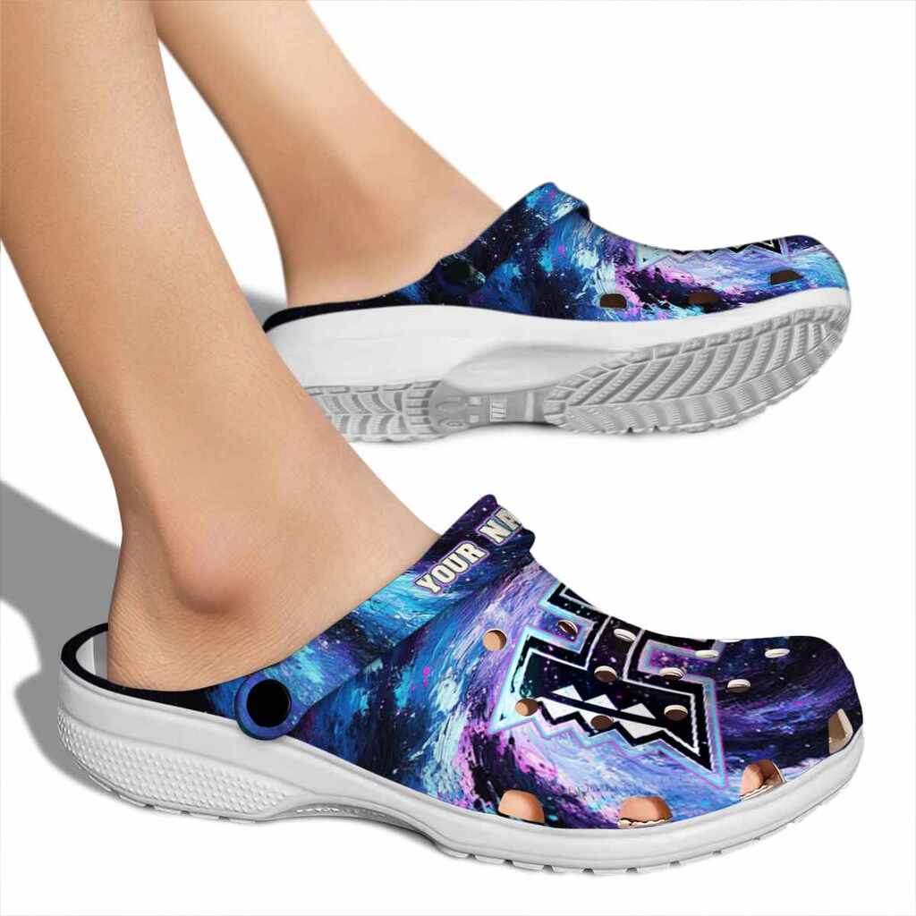 Customized Hawaii Rainbow Warriors Galaxy Swirl ClogTVC1801695 - Image 2