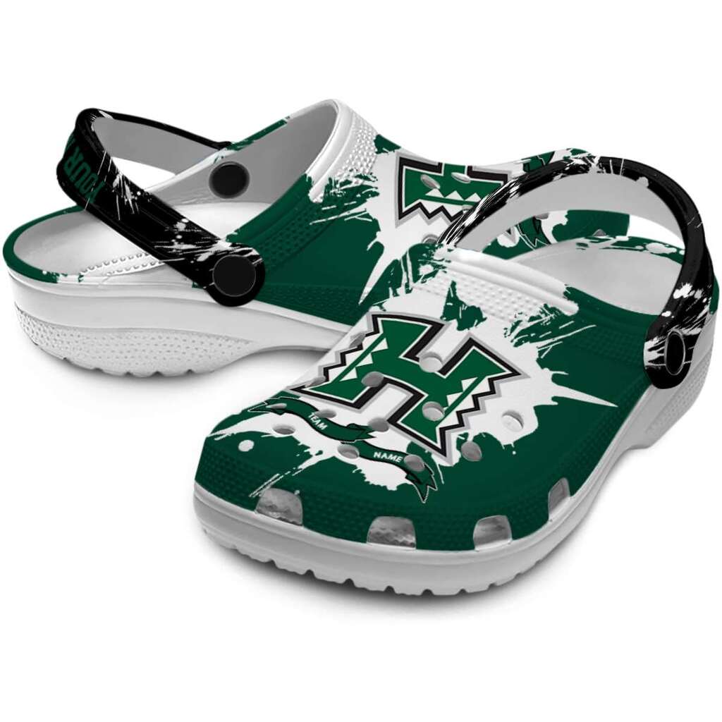 Customized Hawaii Rainbow Warriors Splatter Pattern ClogTVC1801720 - Image 3