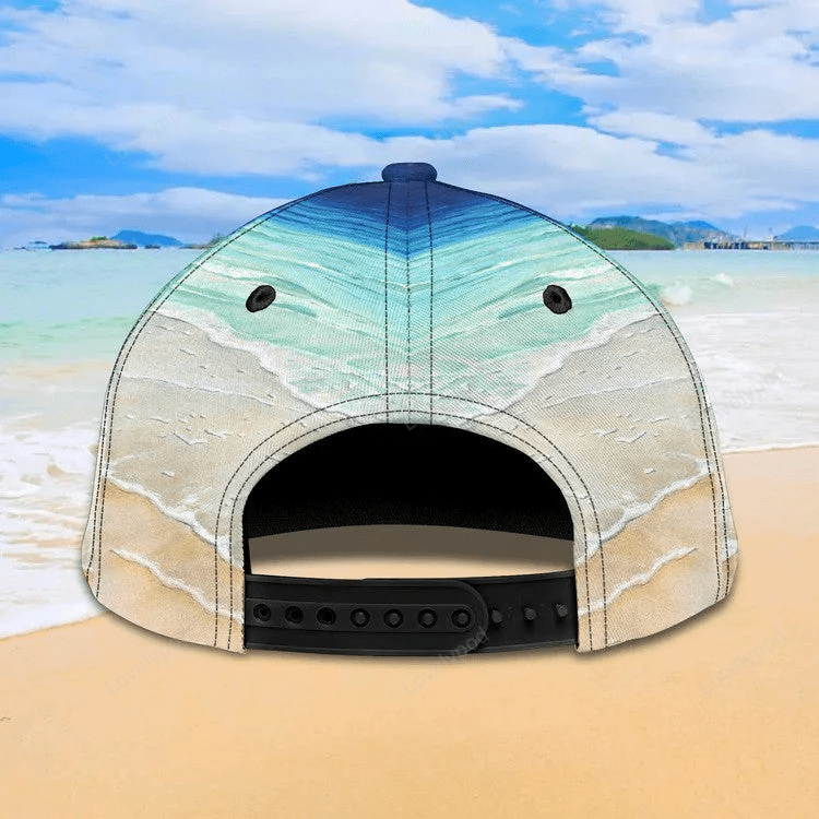 Customized Hello Summer Love Beach 3D baseball Cap for Girlfriend, Beach Hat for Her Trucker Hats Custom Hats Gifts For Men & Women