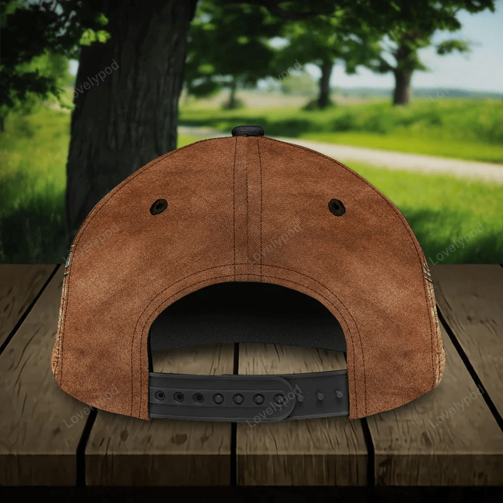 Customized Hereford Cow Farm Cap for Farmer, Special Cow Hat for Dad 3D Cap for Husband Trucker Hats Custom Hats Gifts For Men & Women