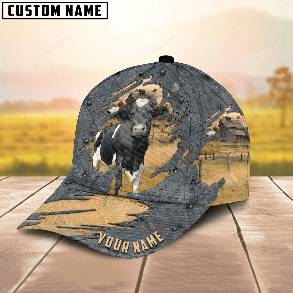 Customized Holstein Cap Hat For Adult, Cow Cap, Cow Hat Custom Trucker Hats Custom Hats Gifts For Men & Women