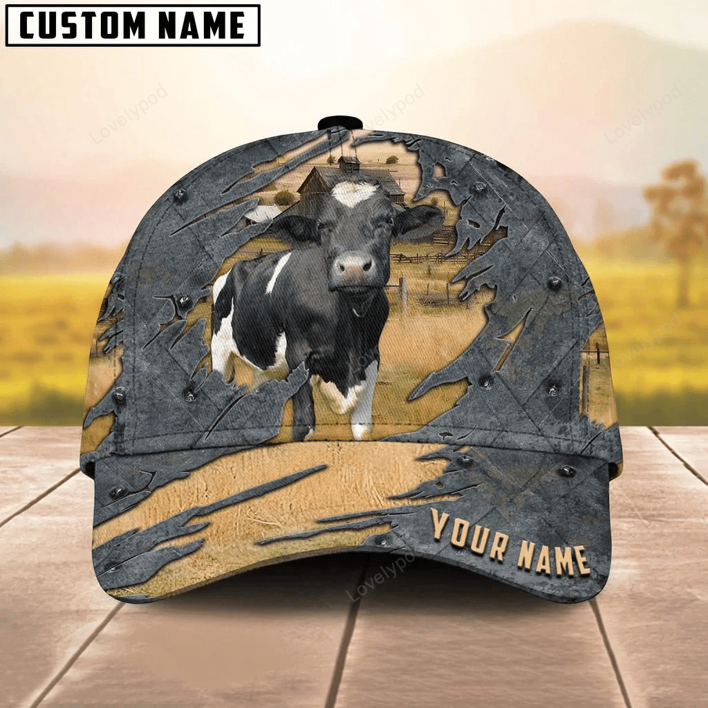 Customized Holstein Cap Hat For Adult, Cow Cap, Cow Hat Custom Trucker Hats Custom Hats Gifts For Men & Women