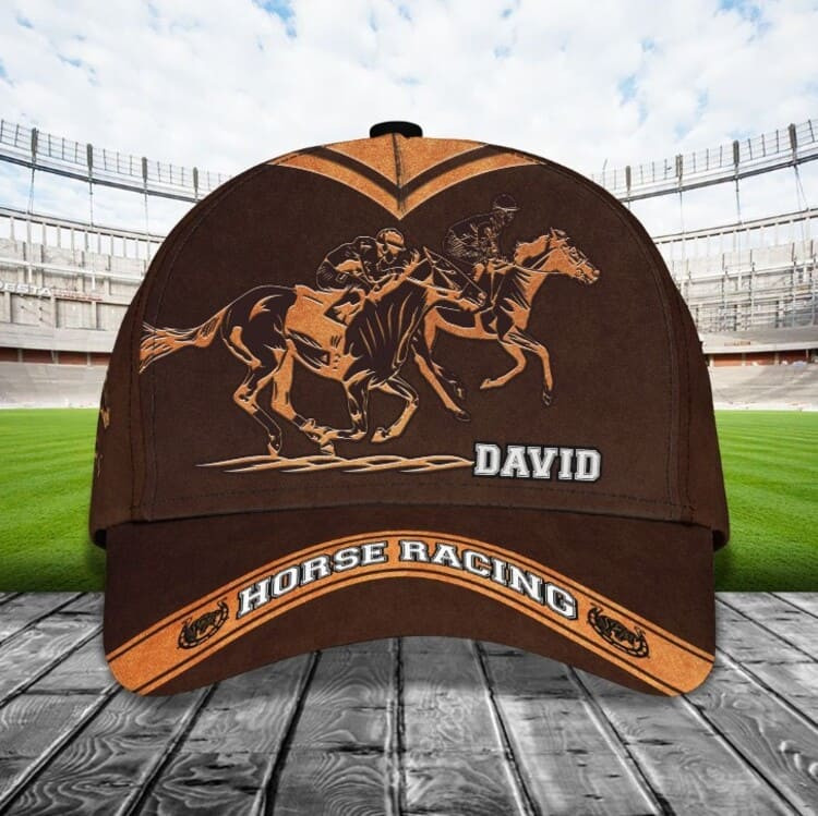 Customized Horse Racing Camo Hat for Men, Women Horse Racing Lovers Gift Trucker Hats Custom Hats Gifts For Men & Women