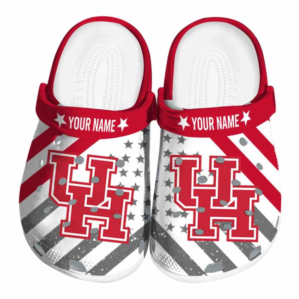 Customized Houston Cougars Star-Spangled Graphic ClogTVC1801816
