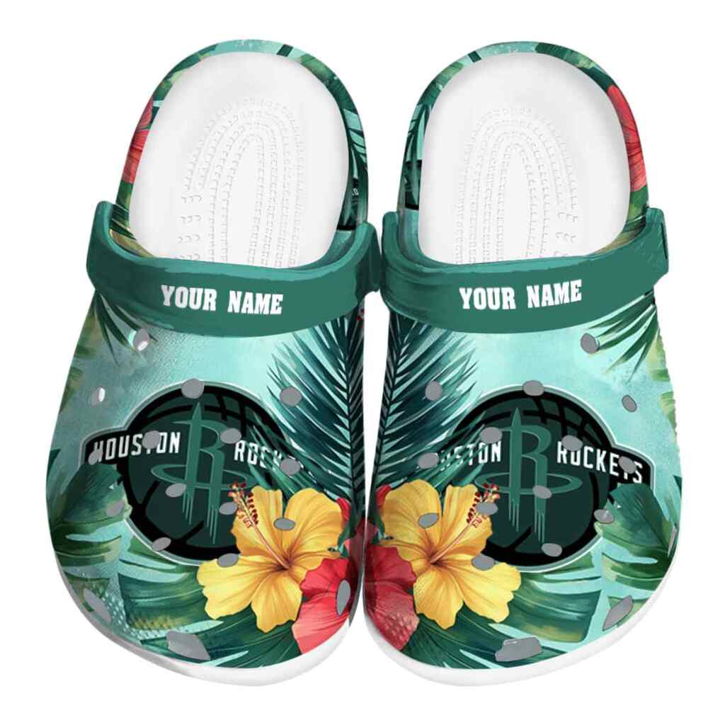 Customized Houston Rockets Tropical Vibes ClogTVC1801688