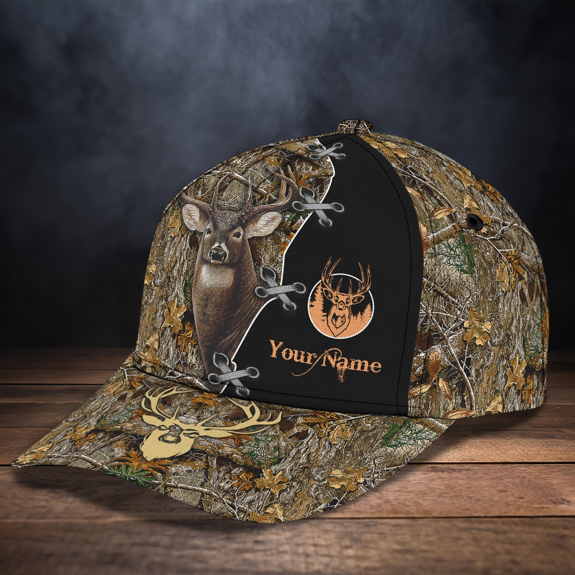 Customized Hunting Cap For Dad, 3D Full Printed Deer Hunting Hat Cap For Man And Women, Deer Hunting Cap Hat Trucker Hats Custom Hats Gifts For Men & Women