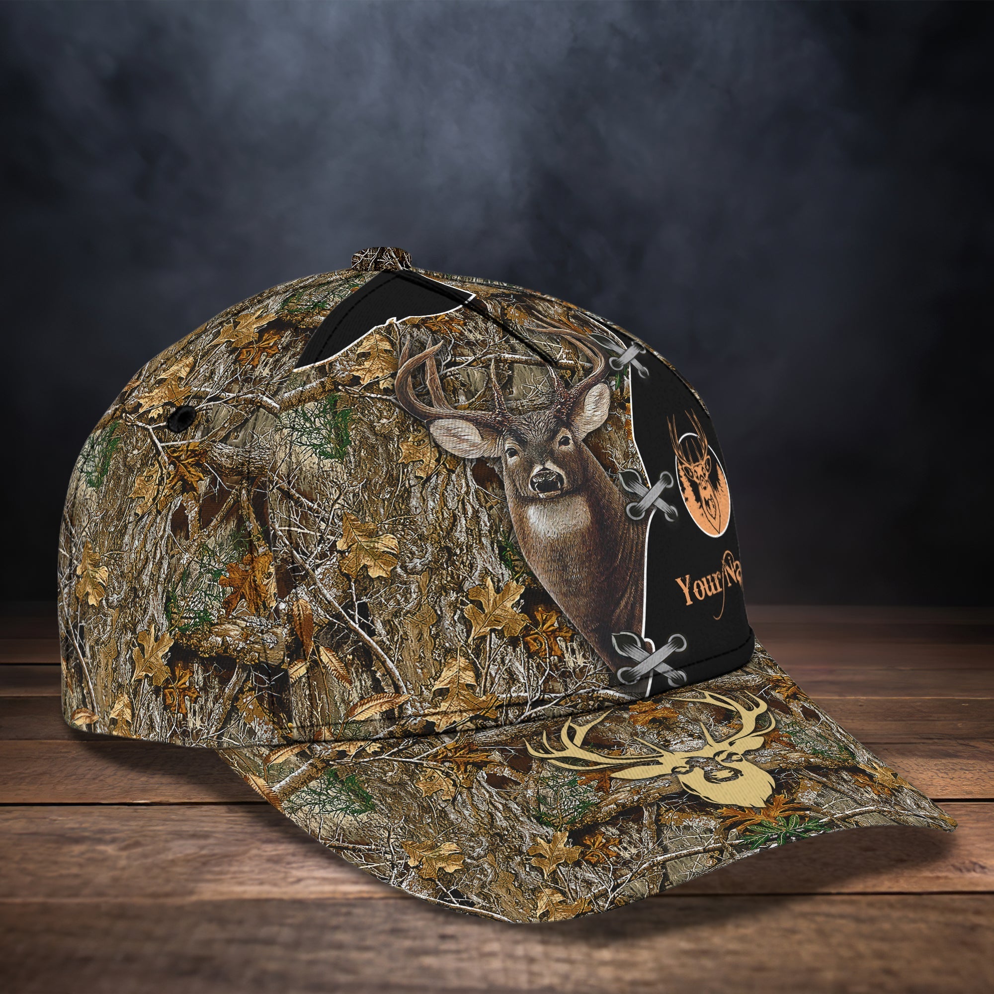 Customized Hunting Cap For Dad, 3D Full Printed Deer Hunting Hat Cap For Man And Women, Deer Hunting Cap Hat Trucker Hats Custom Hats Gifts For Men & Women