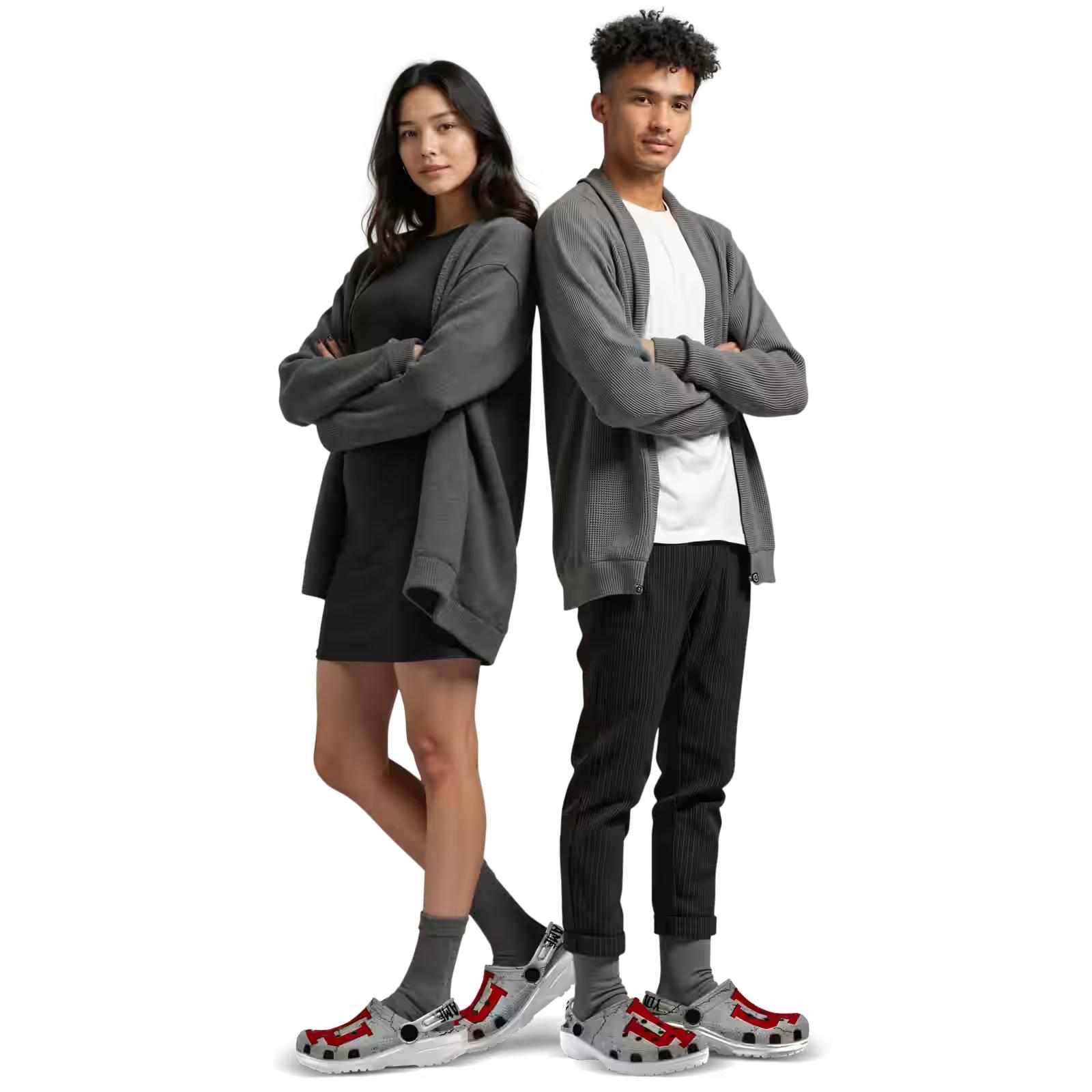 Customized Indiana Hoosiers Cracked Texture ClogTVC1801781 - Image 7