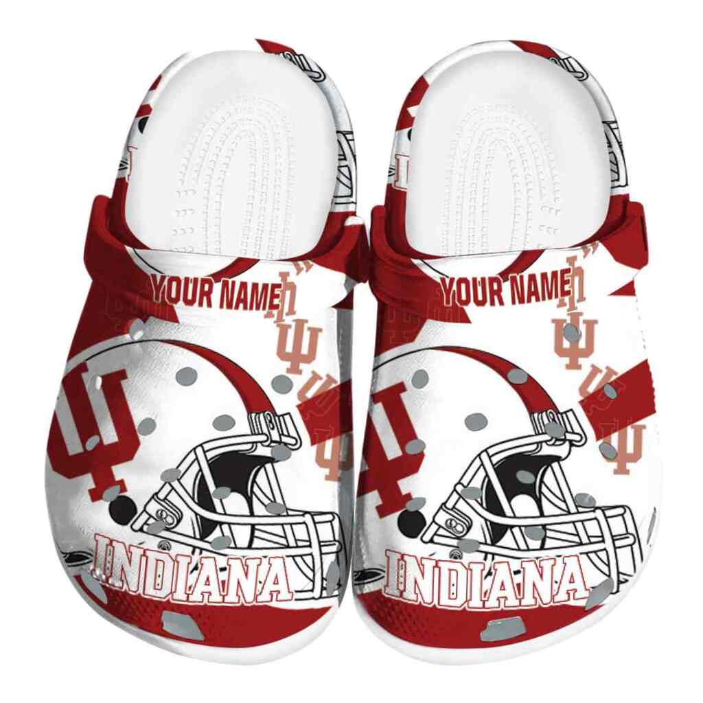 Customized Indiana Hoosiers Football Helmet ClogTVC1801784
