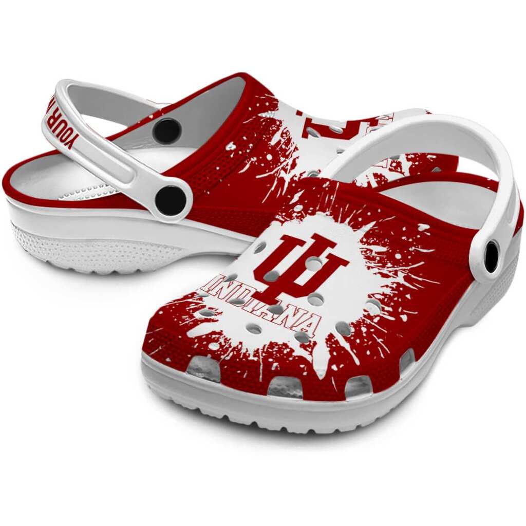 Customized Indiana Hoosiers Splash Art ClogTVC1801752 - Image 3