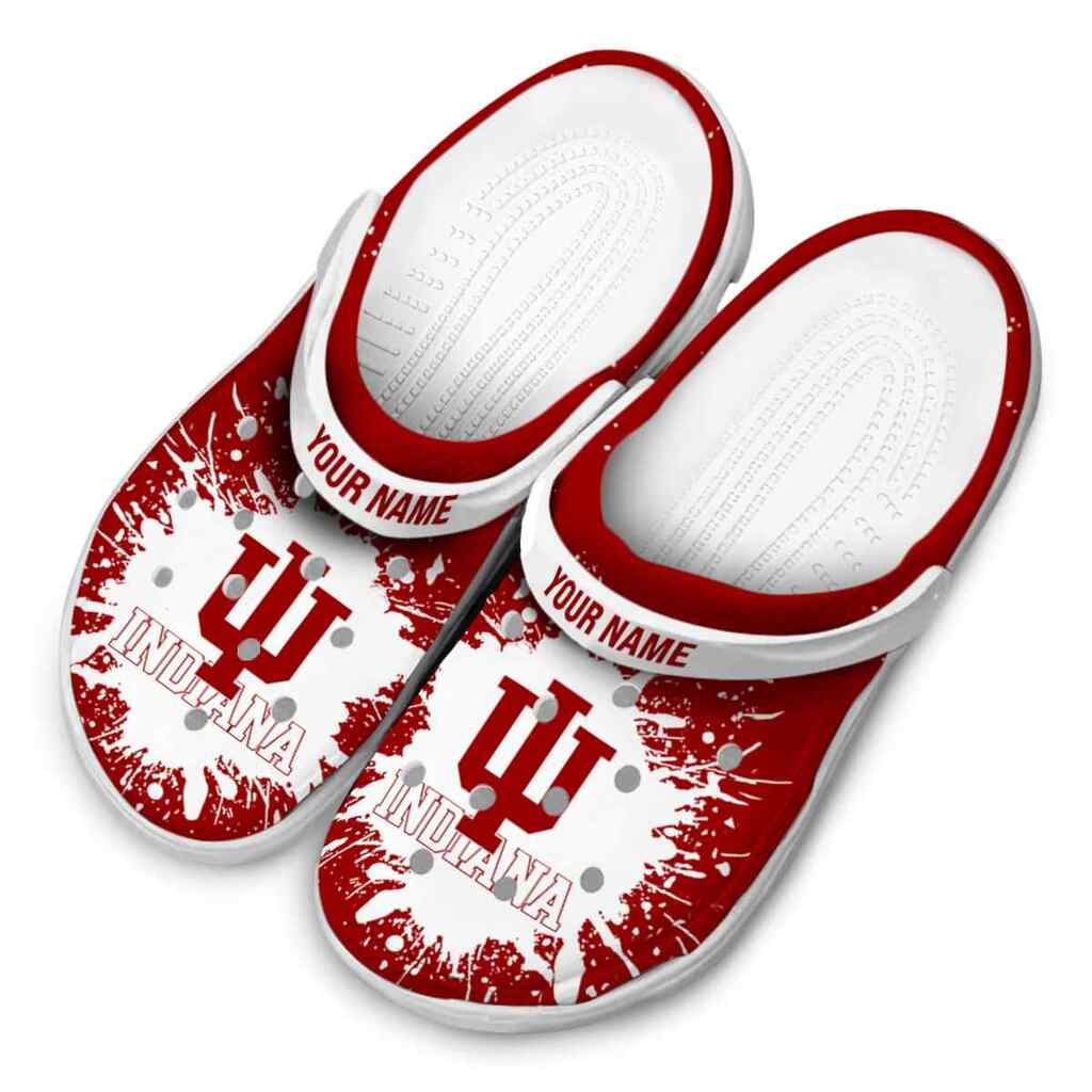 Customized Indiana Hoosiers Splash Art ClogTVC1801752 - Image 4
