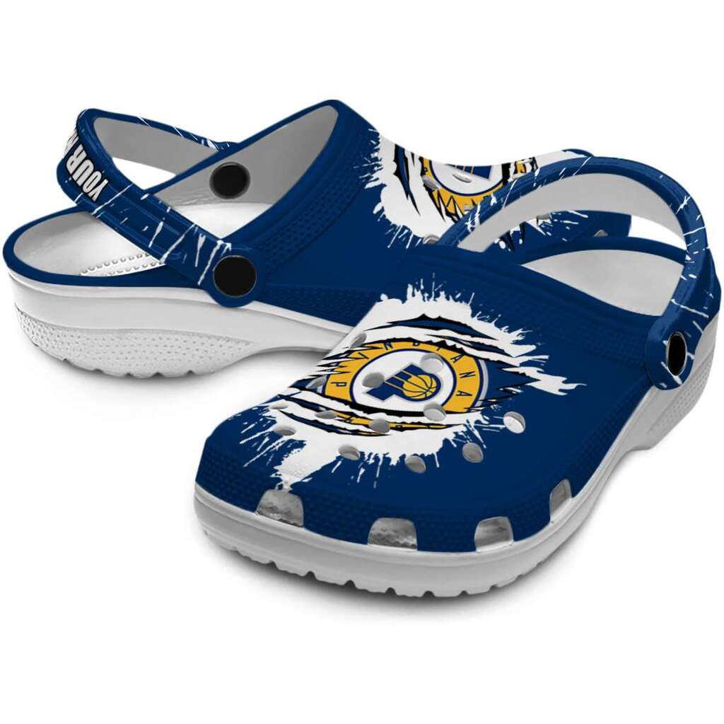 Customized Indiana Pacers Splash Motif Background ClogTVC1801707 - Image 3
