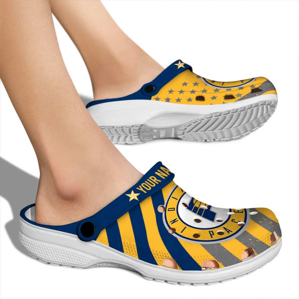 Customized Indiana Pacers Star-Spangled Graphic ClogTVC1801707 - Image 2