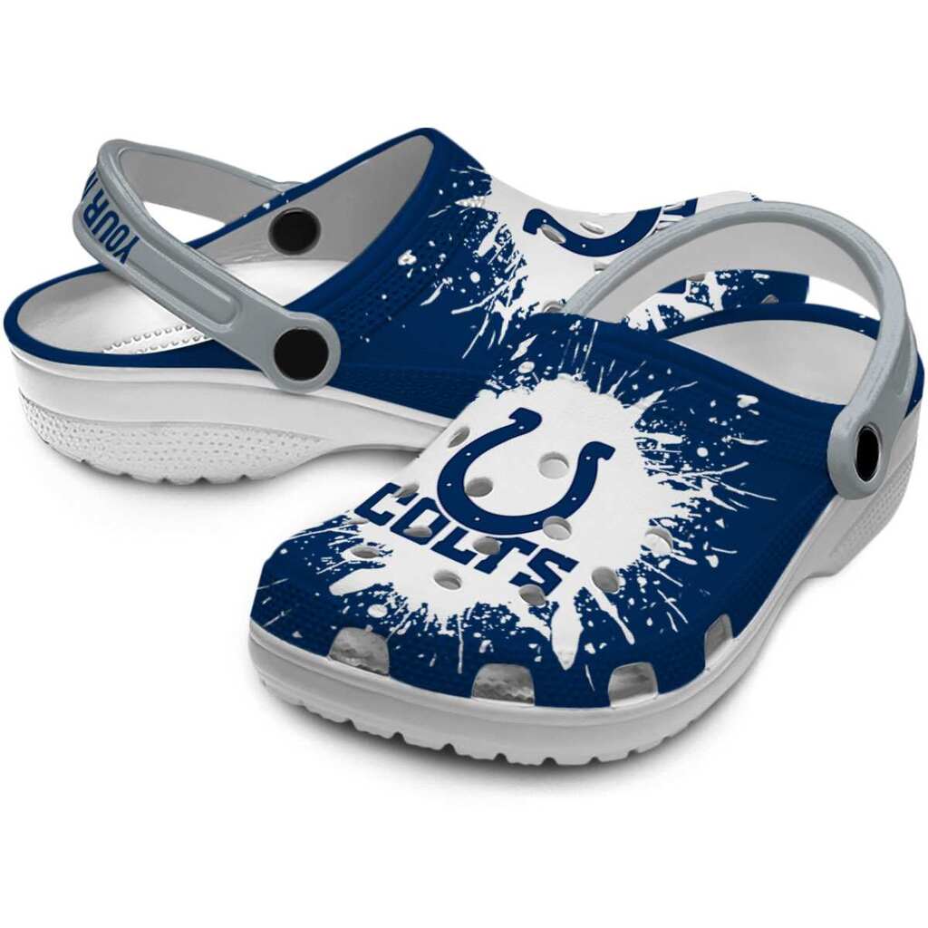 Customized Indianapolis Colts Splash Art ClogTVC1801998 - Image 3