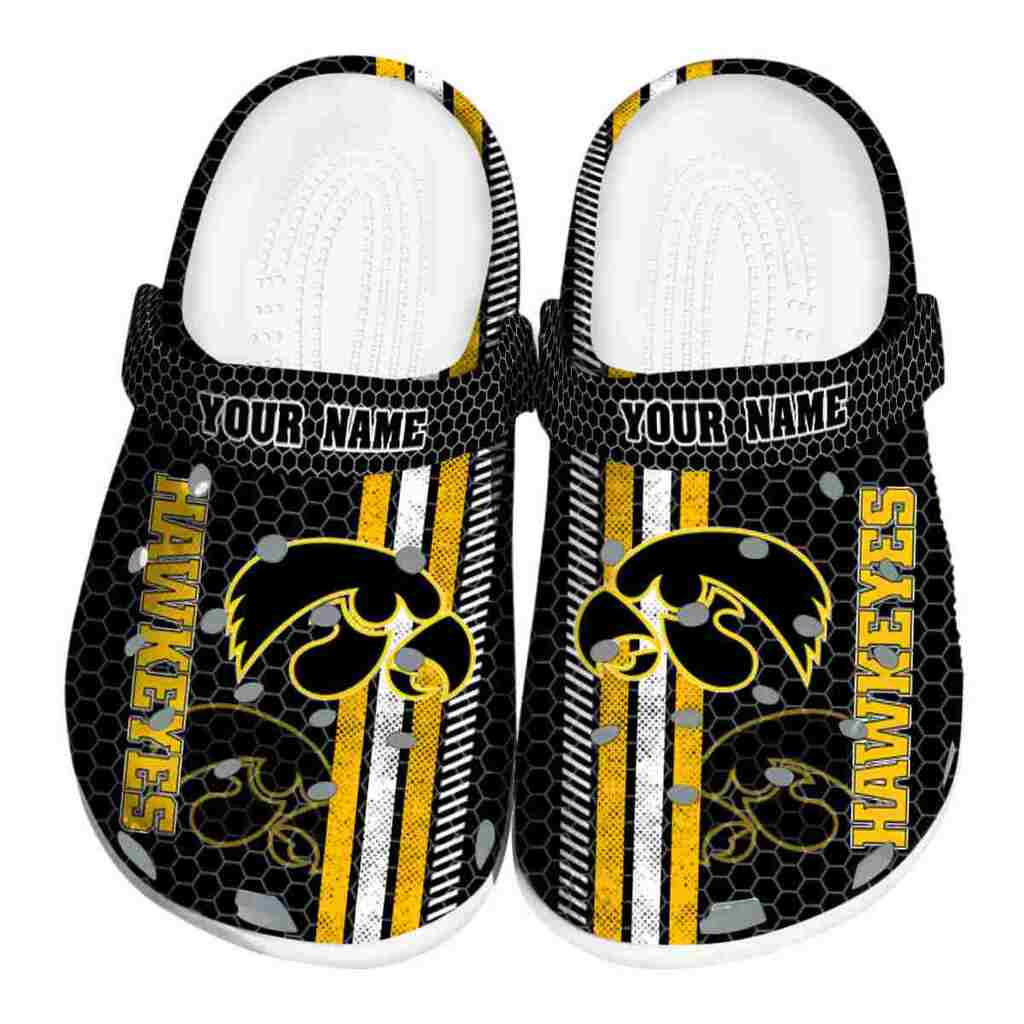 Customized Iowa Hawkeyes Contrasting Stripes ClogTVC1801995