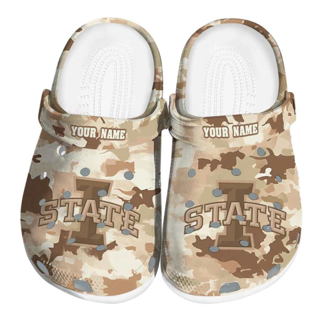 Customized Iowa State Cyclones Desert Camo ClogTVC1801694