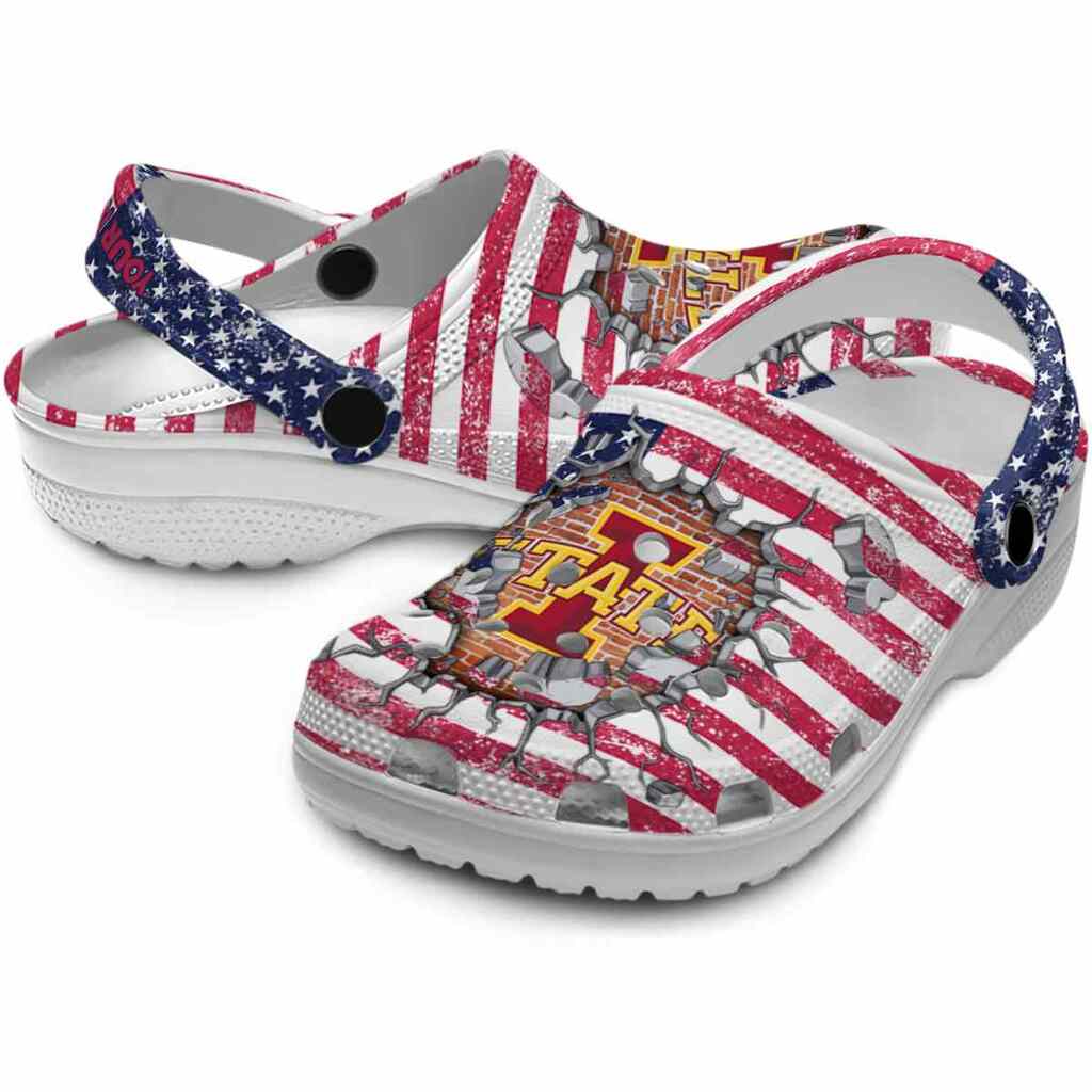 Customized Iowa State Cyclones Freedom Splinter ClogTVC1801817 - Image 3