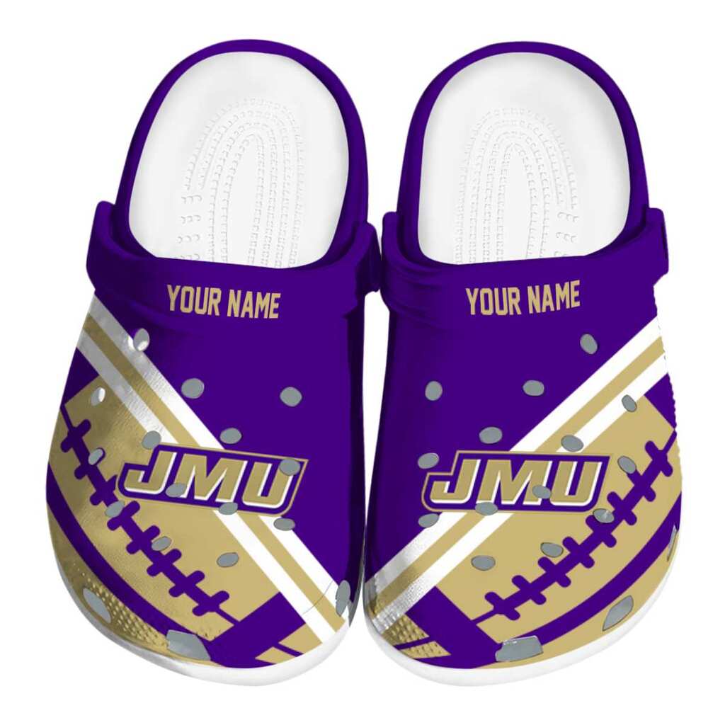 Customized James Madison Dukes Football Motif ClogTVC1801787