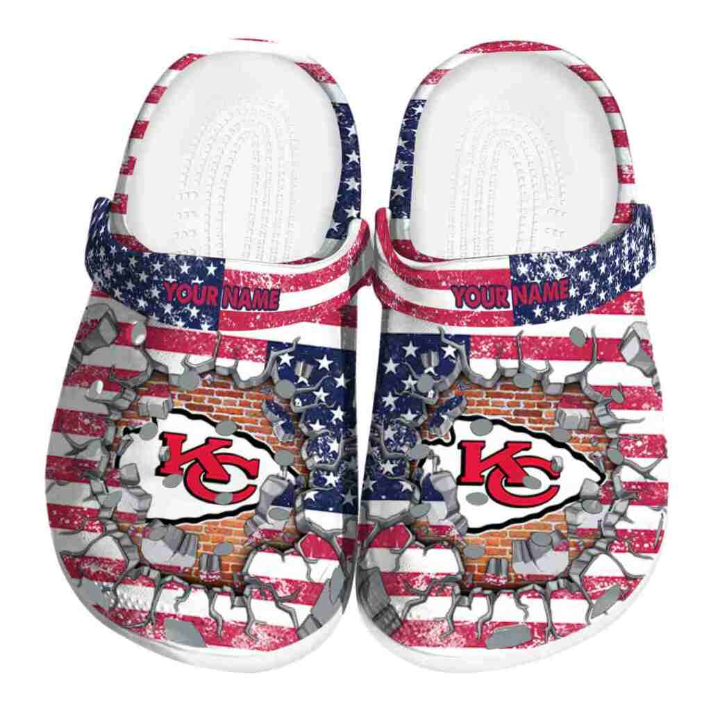 Customized Kansas City Chiefs Freedom Splinter ClogTVC1801140