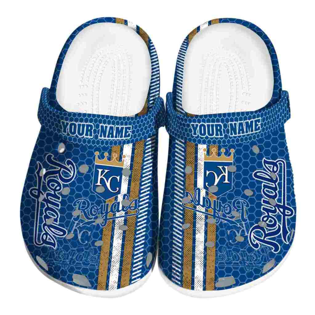 Customized Kansas City Royals Contrasting Stripes ClogTVC180126