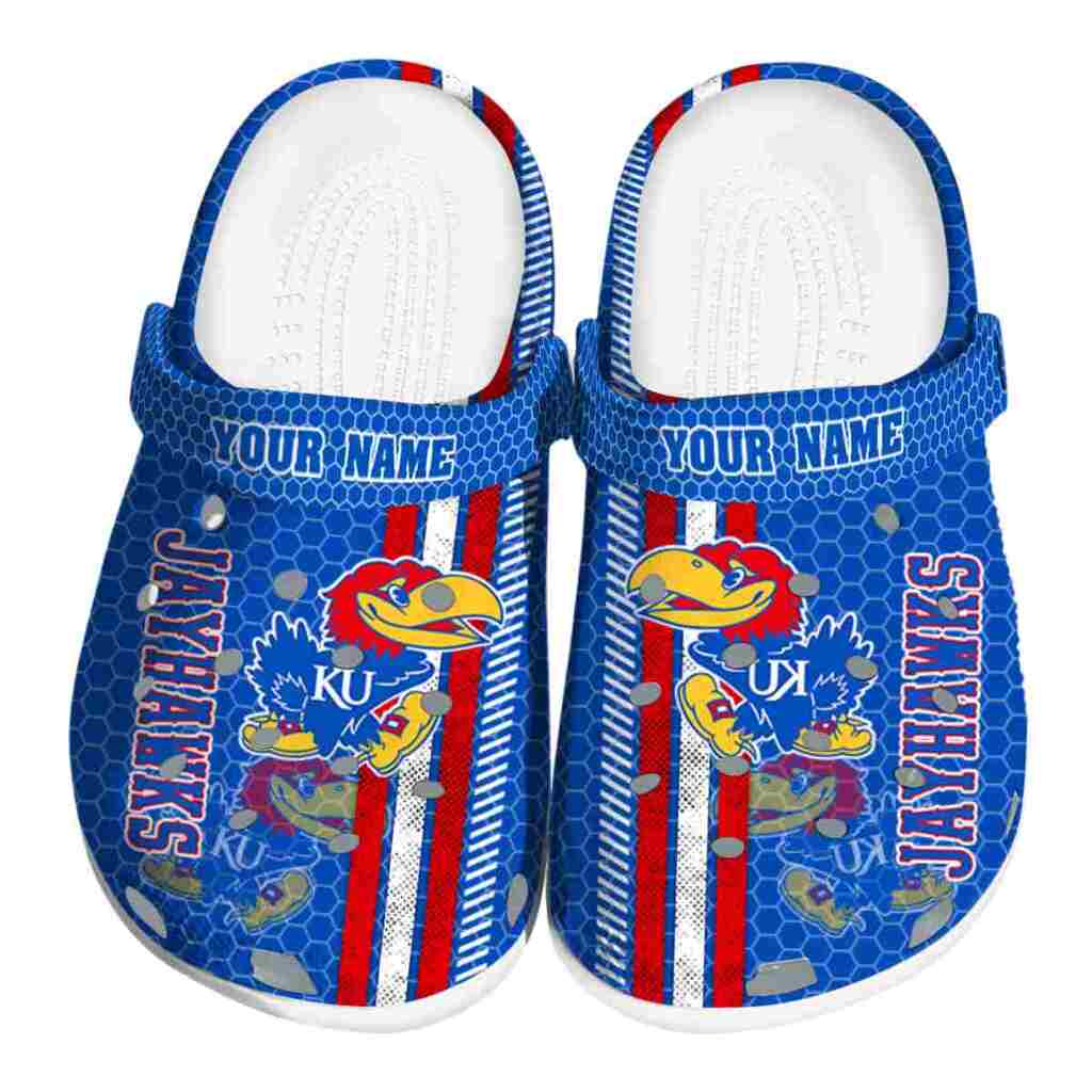 Customized Kansas Jayhawks Contrasting Stripes ClogTVC1801181