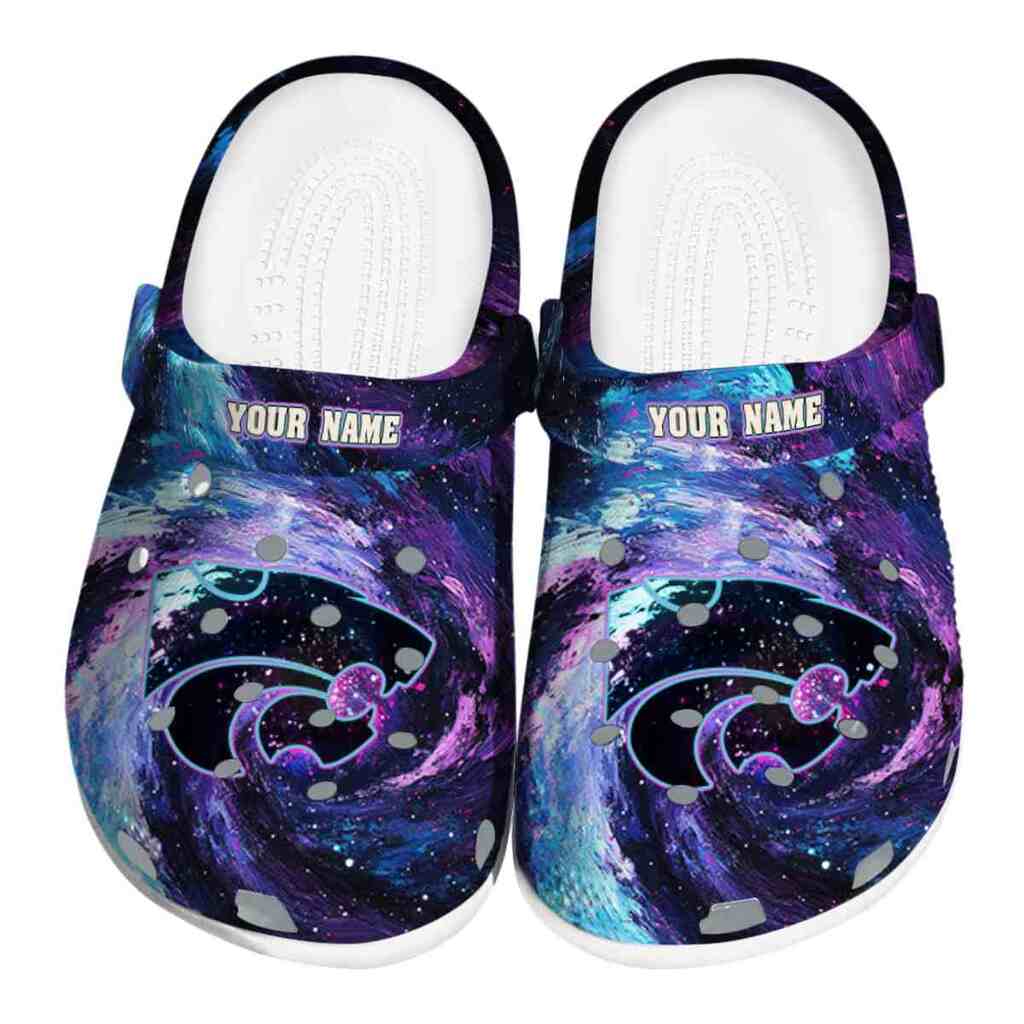 Customized Kansas State Wildcats Galaxy Swirl ClogTVC1801766