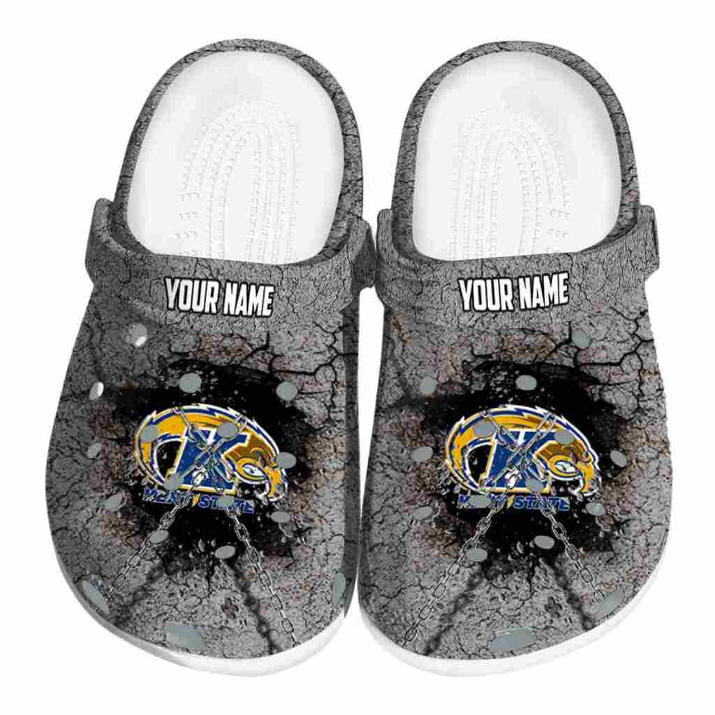 Customized Kent State Golden Flashes Cracked Ground Texture ClogTVC1801711
