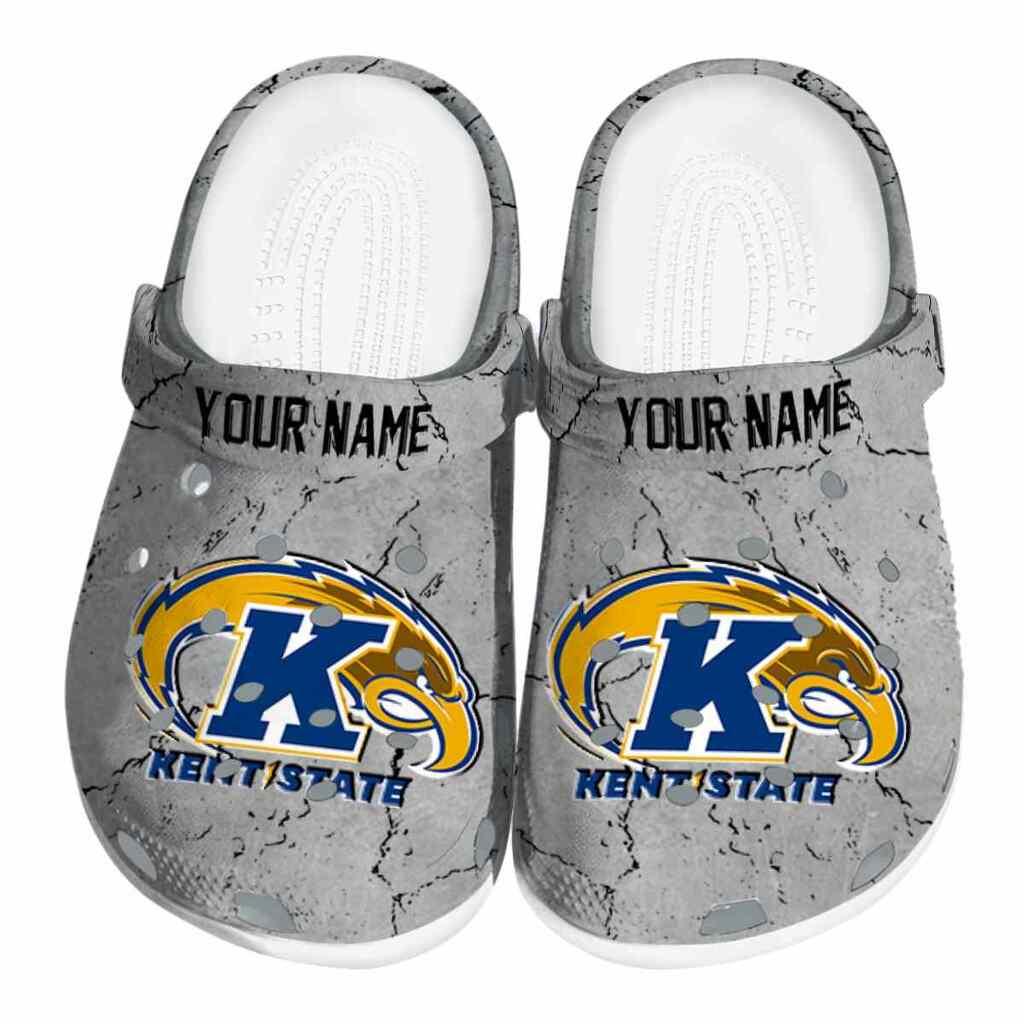 Customized Kent State Golden Flashes Cracked Texture ClogTVC1801784