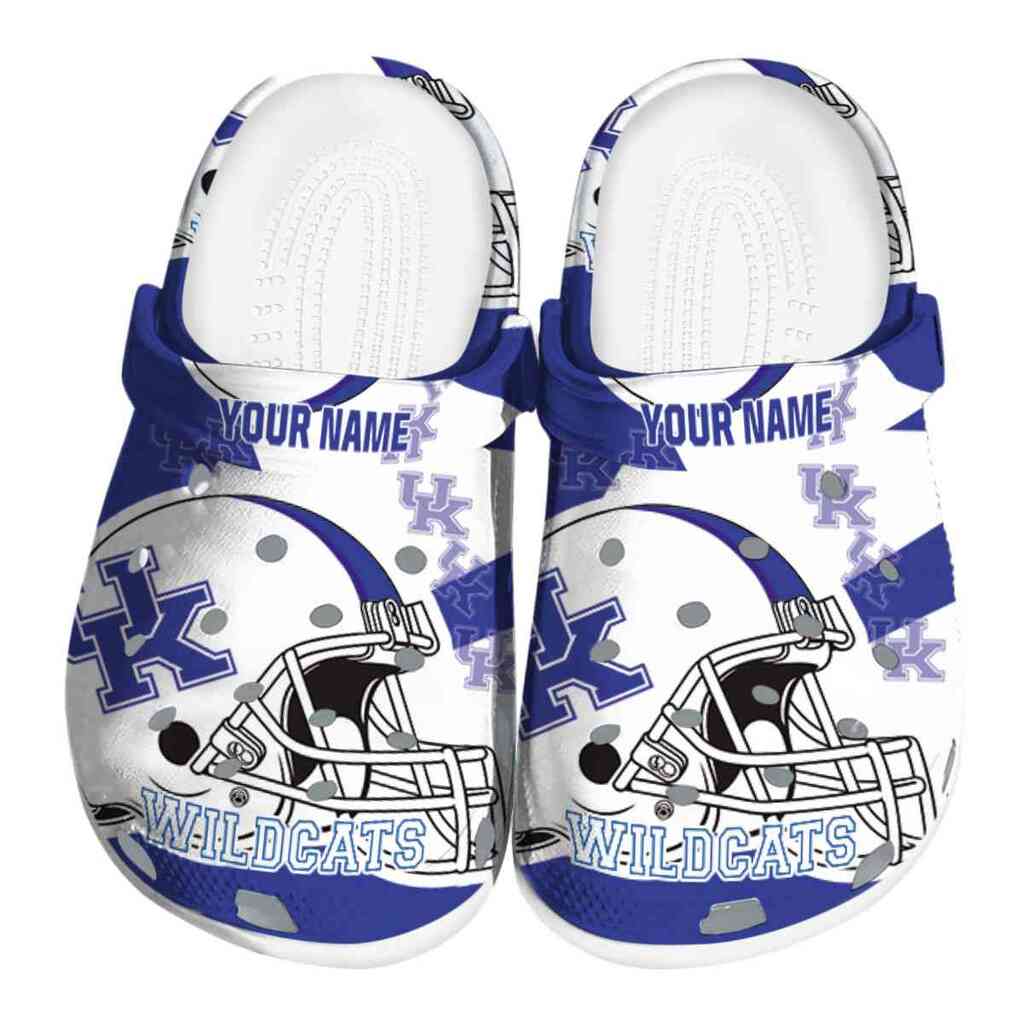 Customized Kentucky Wildcats Football Helmet ClogTVC180127