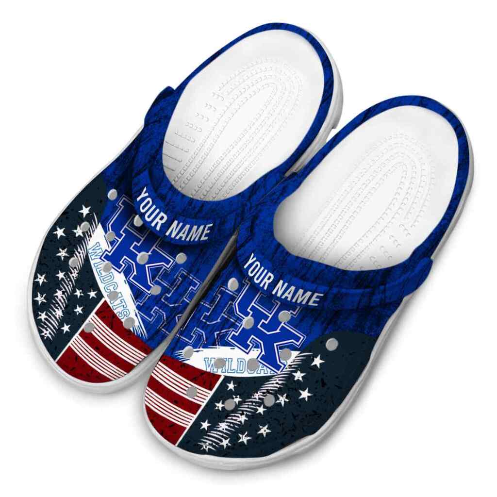 Customized Kentucky Wildcats Star-Spangled Side Pattern ClogTVC180126 - Image 4