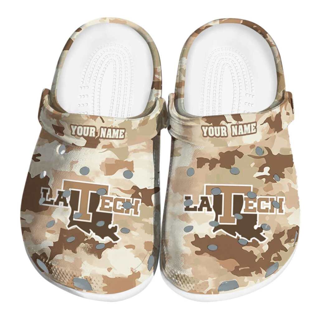 Customized LA Tech Desert Camo ClogTVC1801697