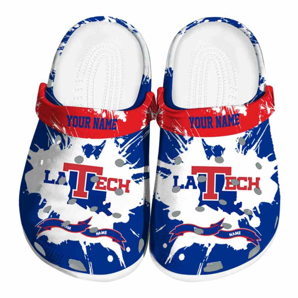 Customized LA Tech Splatter Pattern ClogTVC1801725