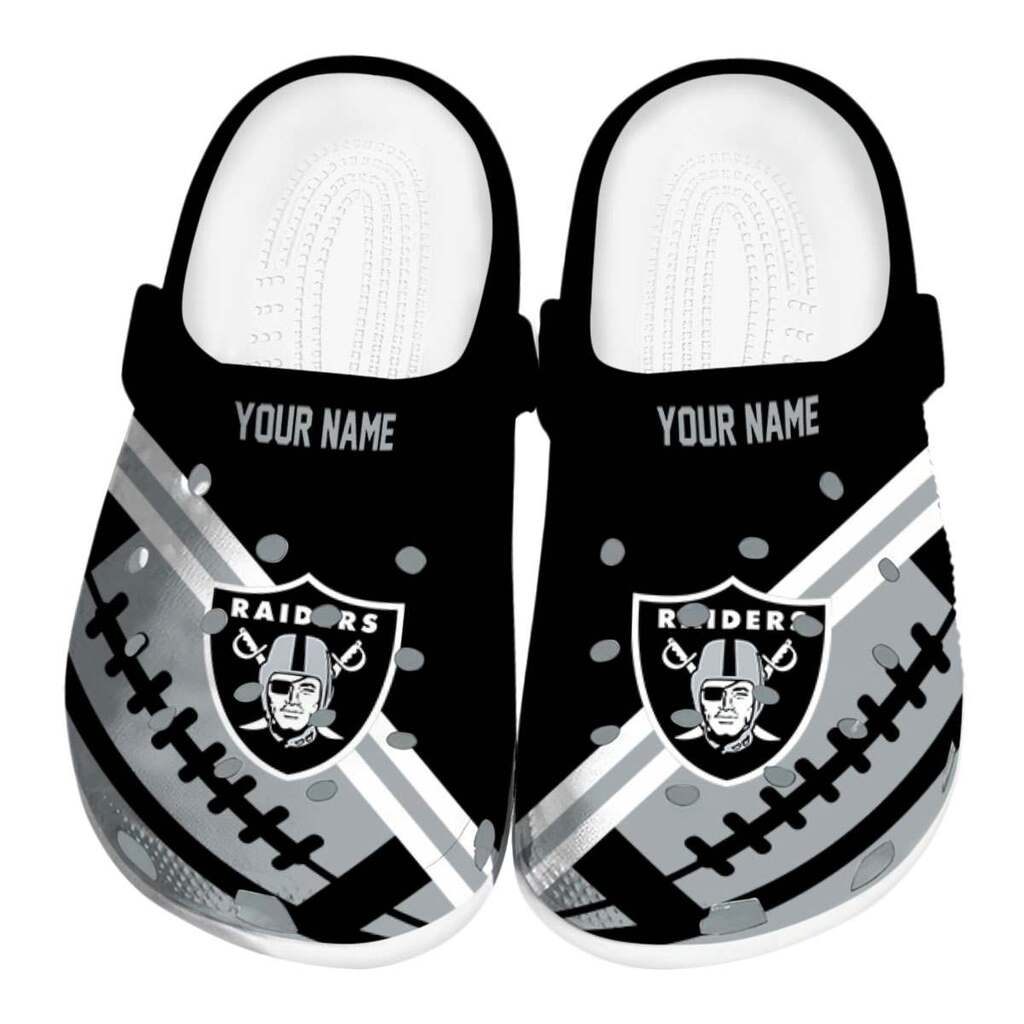Customized Las Vegas Raiders Football Motif ClogTVC180125