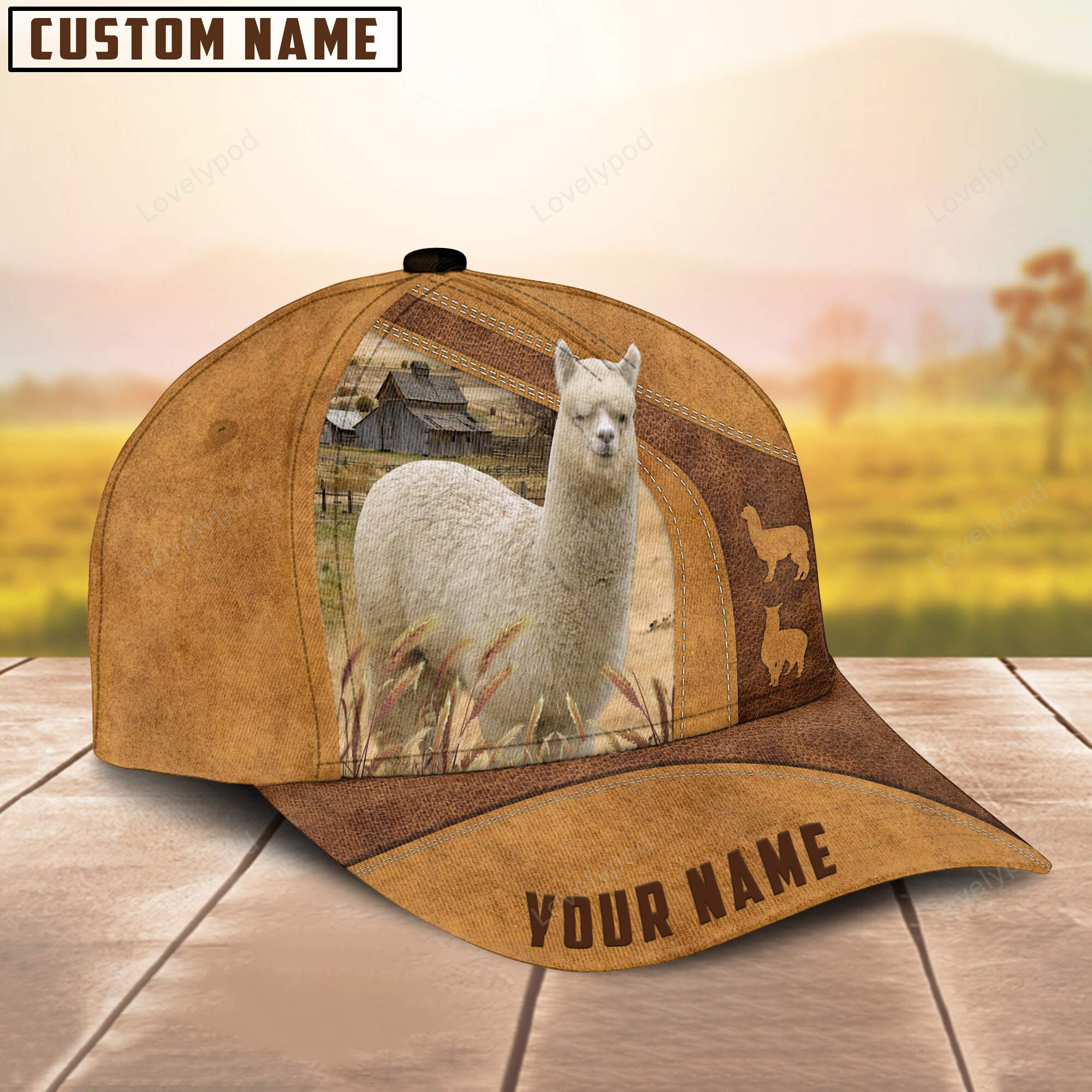 Customized Lhama Cap , Lhama Hat, Farm Baseball Hat, Cap Hat For Farmer Farm Lover Trucker Hats Custom Hats Gifts For Men & Women