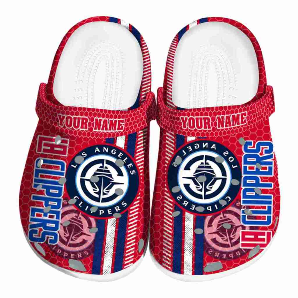 Customized Los Angeles Clippers Contrasting Stripes ClogTVC1801708