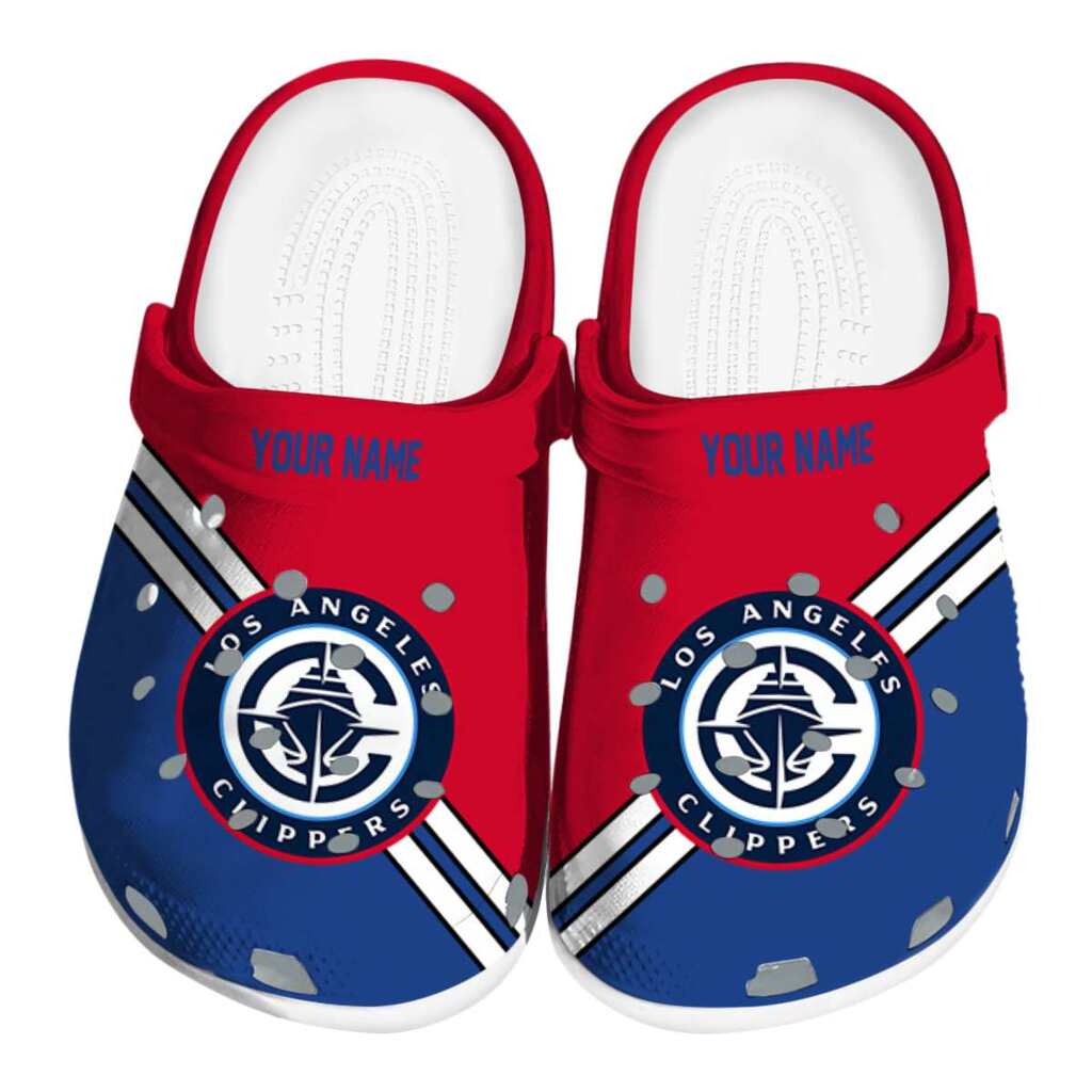 Customized Los Angeles Clippers Striped Accents ClogTVC1801831