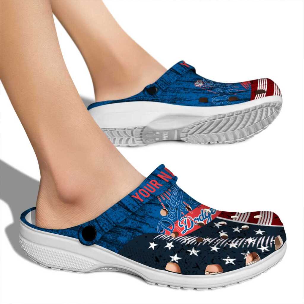 Customized Los Angeles Dodgers Star-Spangled Side Pattern ClogTVC1801157 - Image 2
