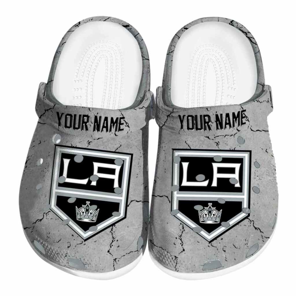 Customized Los Angeles Kings Cracked Texture ClogTVC1801877