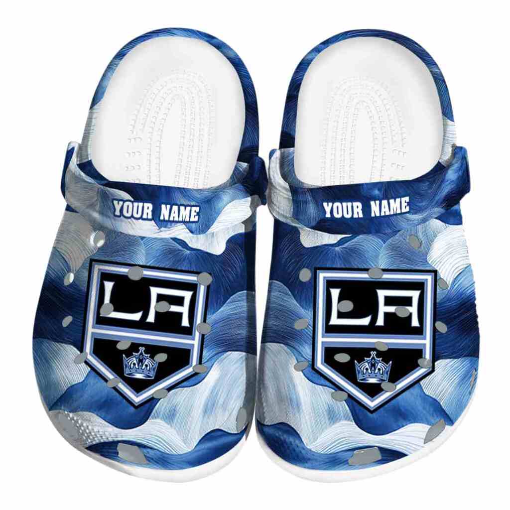 Customized Los Angeles Kings Ocean Waves ClogTVC1801877