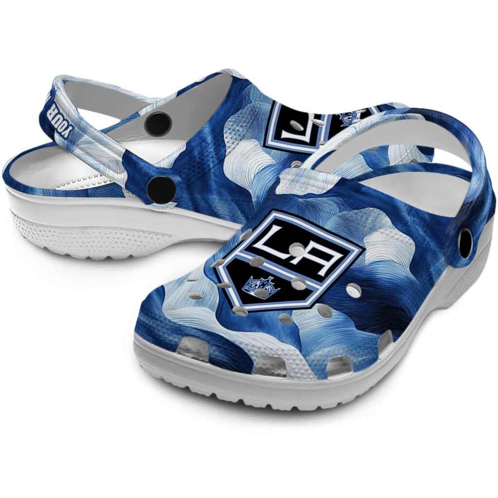 Customized Los Angeles Kings Ocean Waves ClogTVC1801877 - Image 3