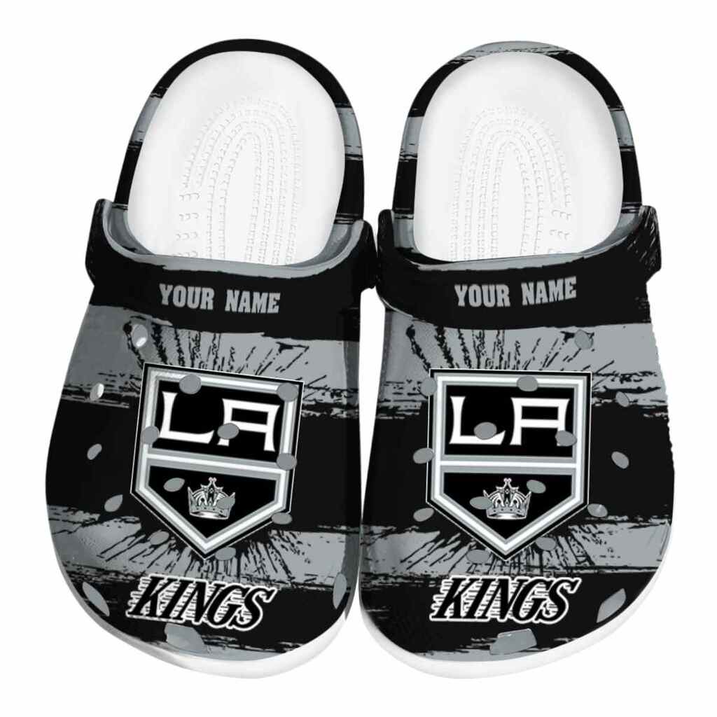Customized Los Angeles Kings Paint Splatter Graphics ClogTVC1801876