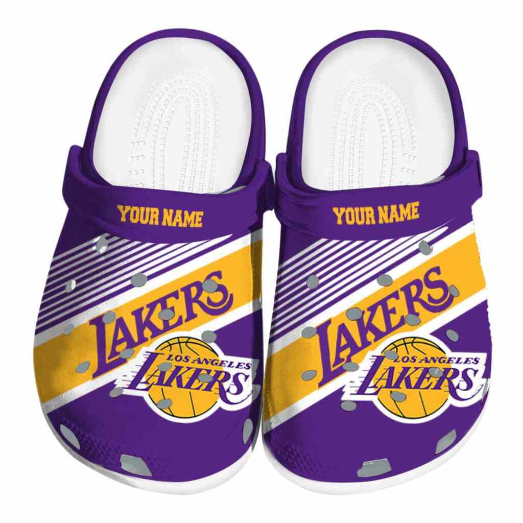 Customized Los Angeles Lakers Vibrant Dual-Tone ClogTVC1801919